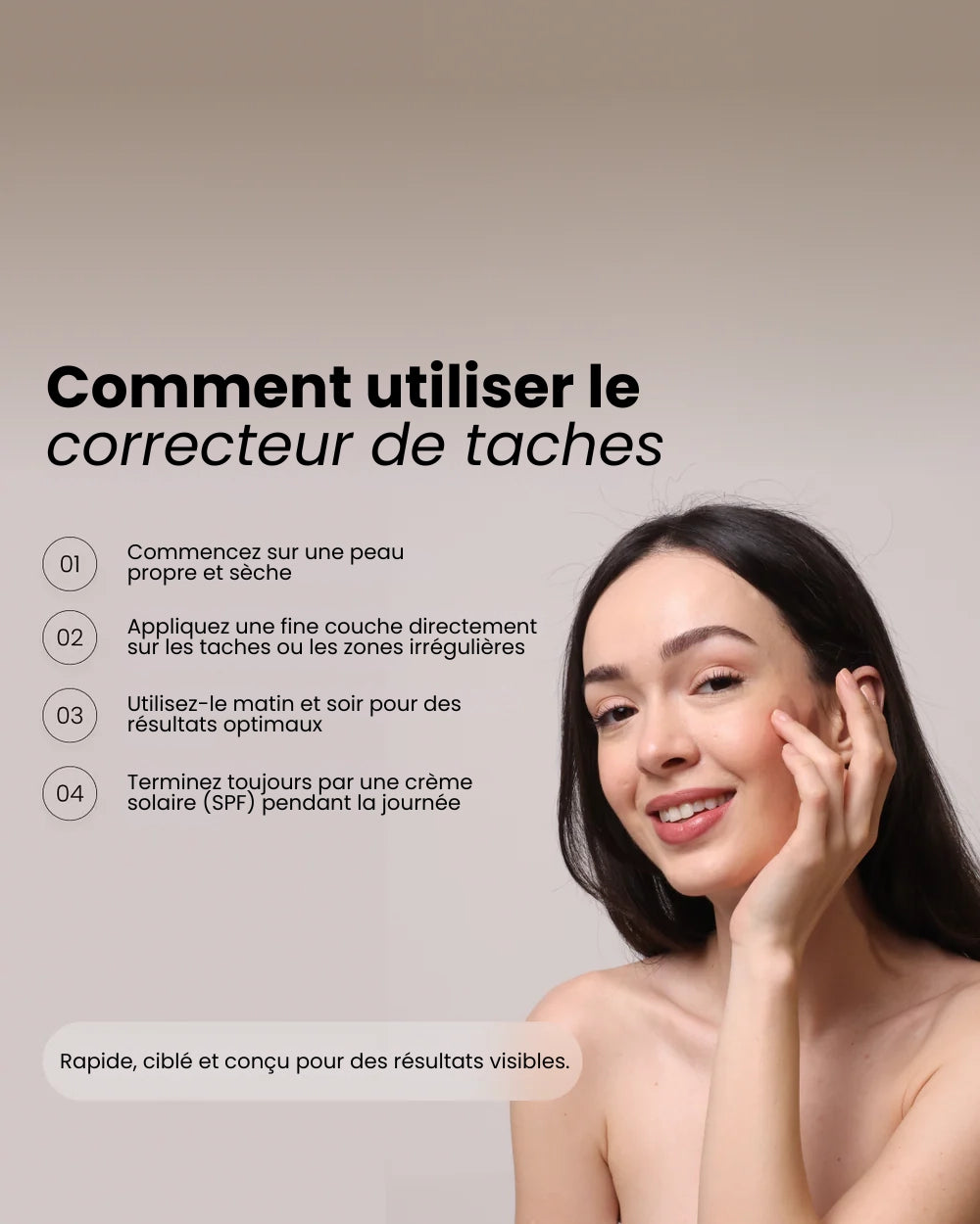 eliré - Correcteur de taches pour une luminosité visible