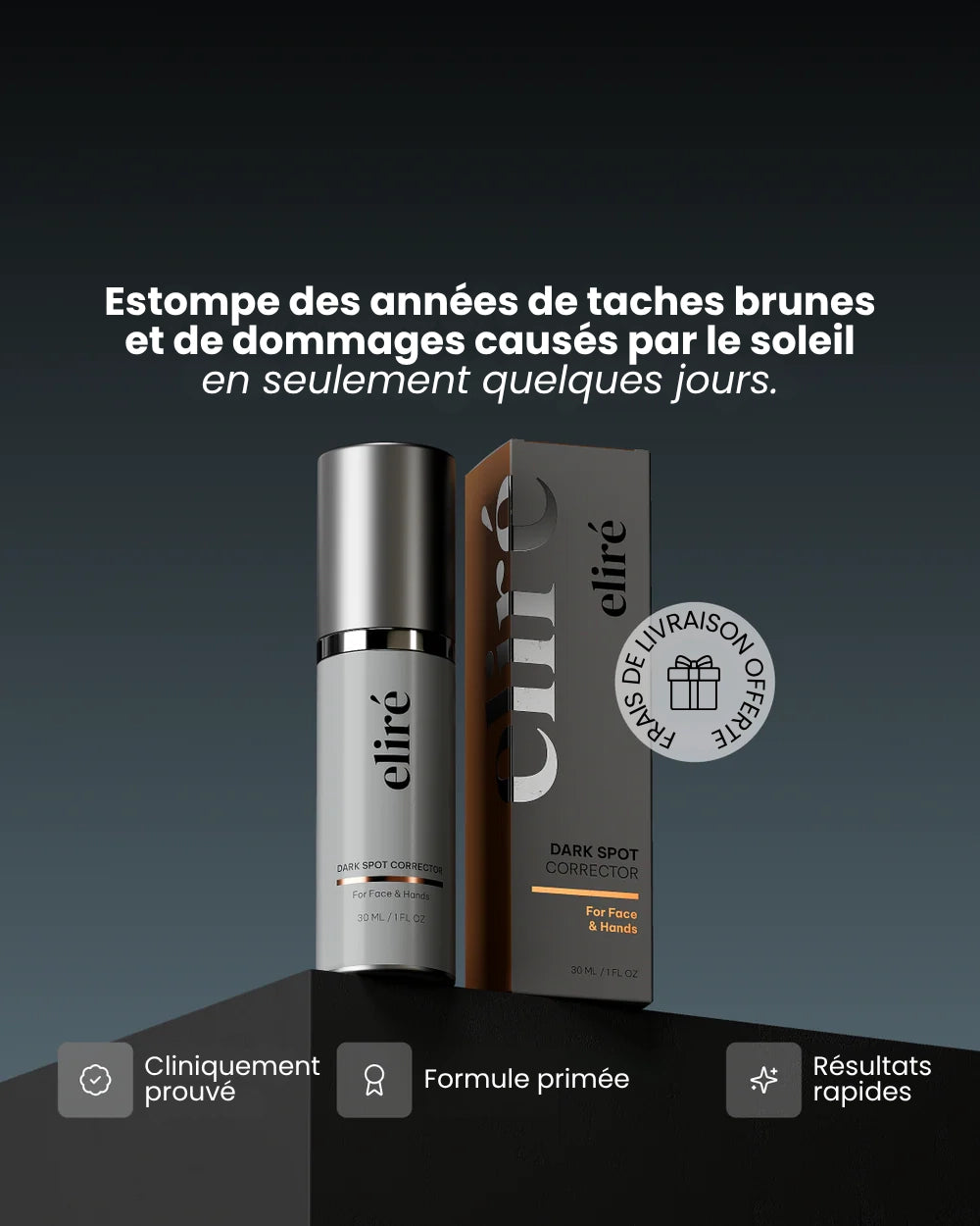 eliré - Correcteur de taches pour une luminosité visible