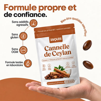 Cannelle de Ceylan pour soutenir une glycémie saine