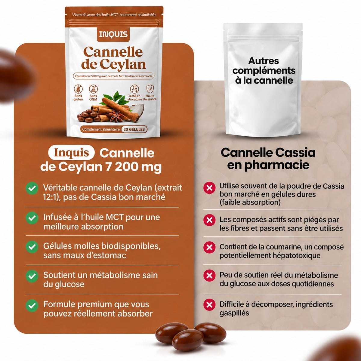 Cannelle de Ceylan pour soutenir une glycémie saine