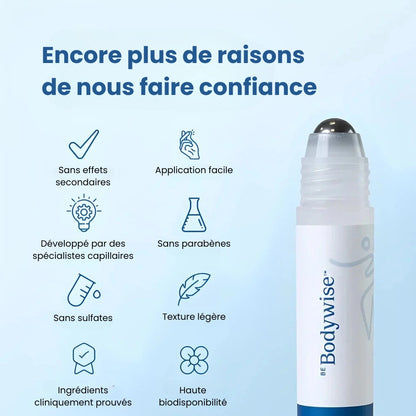 Bodywise⎟Sérum Repousse Cheveux – Format Roll-On (25 ml)