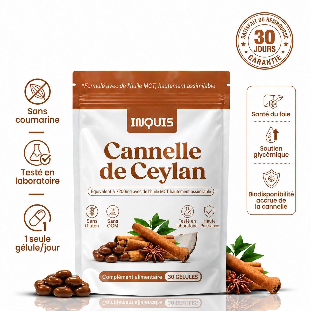 Cannelle de Ceylan pour soutenir une glycémie saine